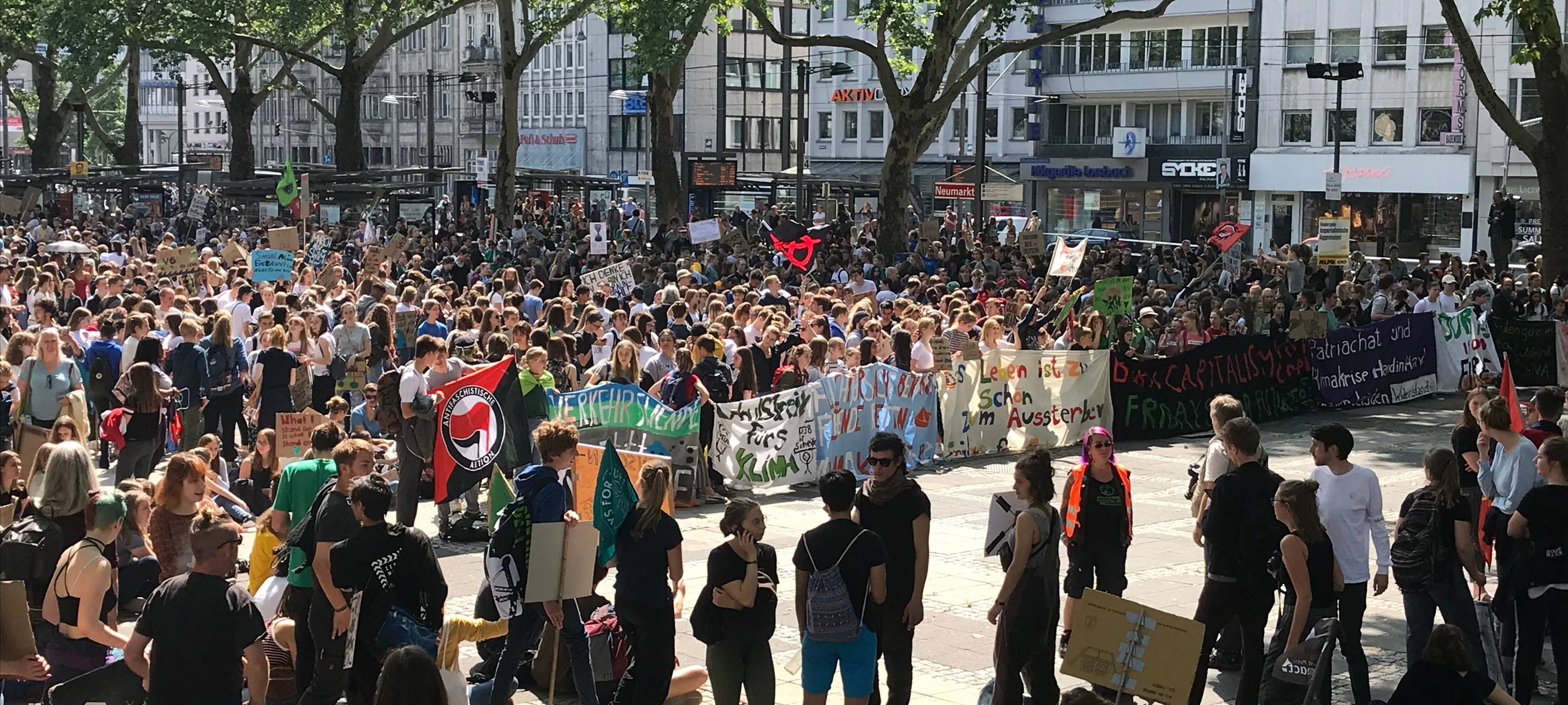 Demo im Zeichen der Europawahl