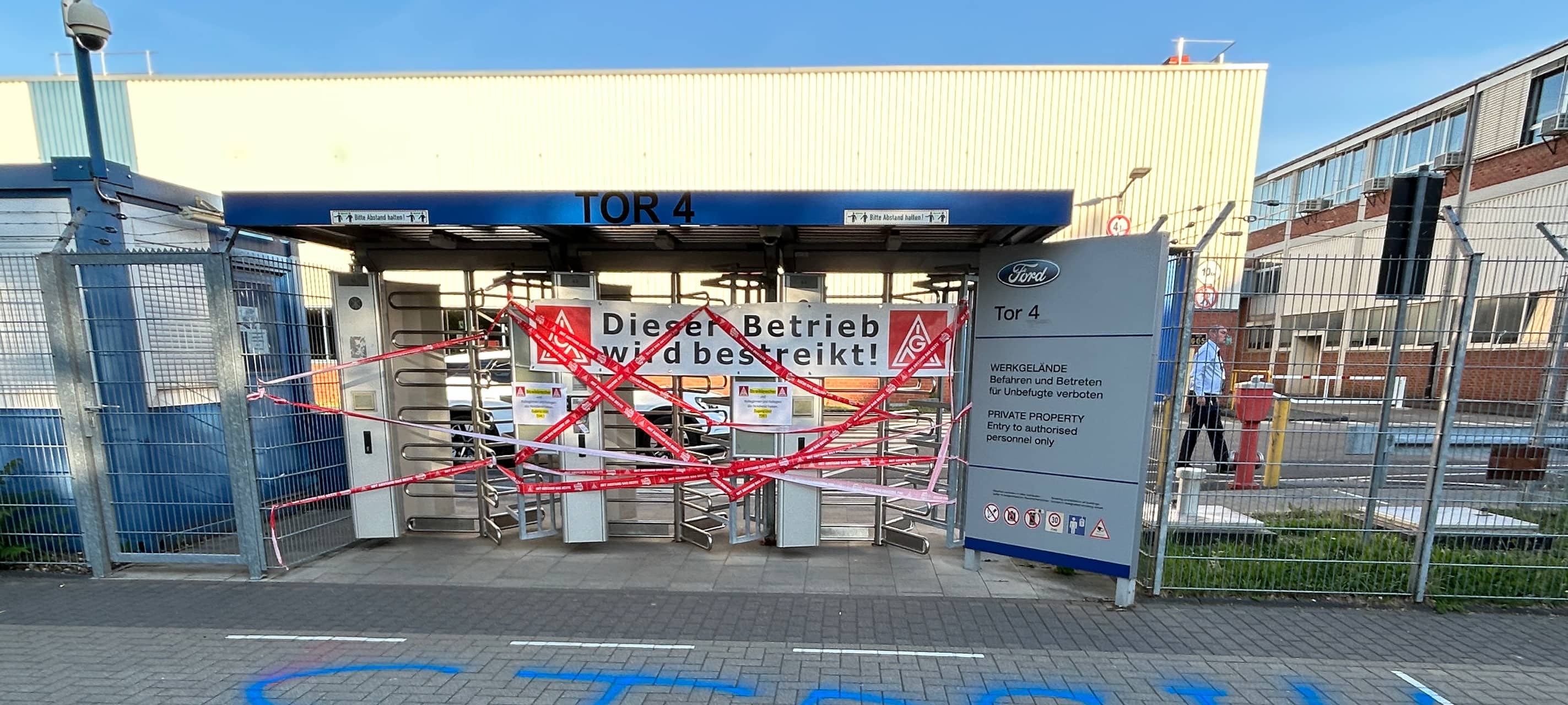 Erster Ford-Streik in Köln