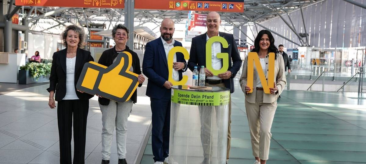 Zehn Jahre "Spende Dein Pfand" am Flughafen