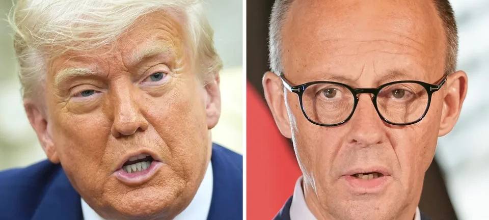 US-Präsident Donald Trump empfängt Kanzler Merz im Oval Office des Weißen Hauses.