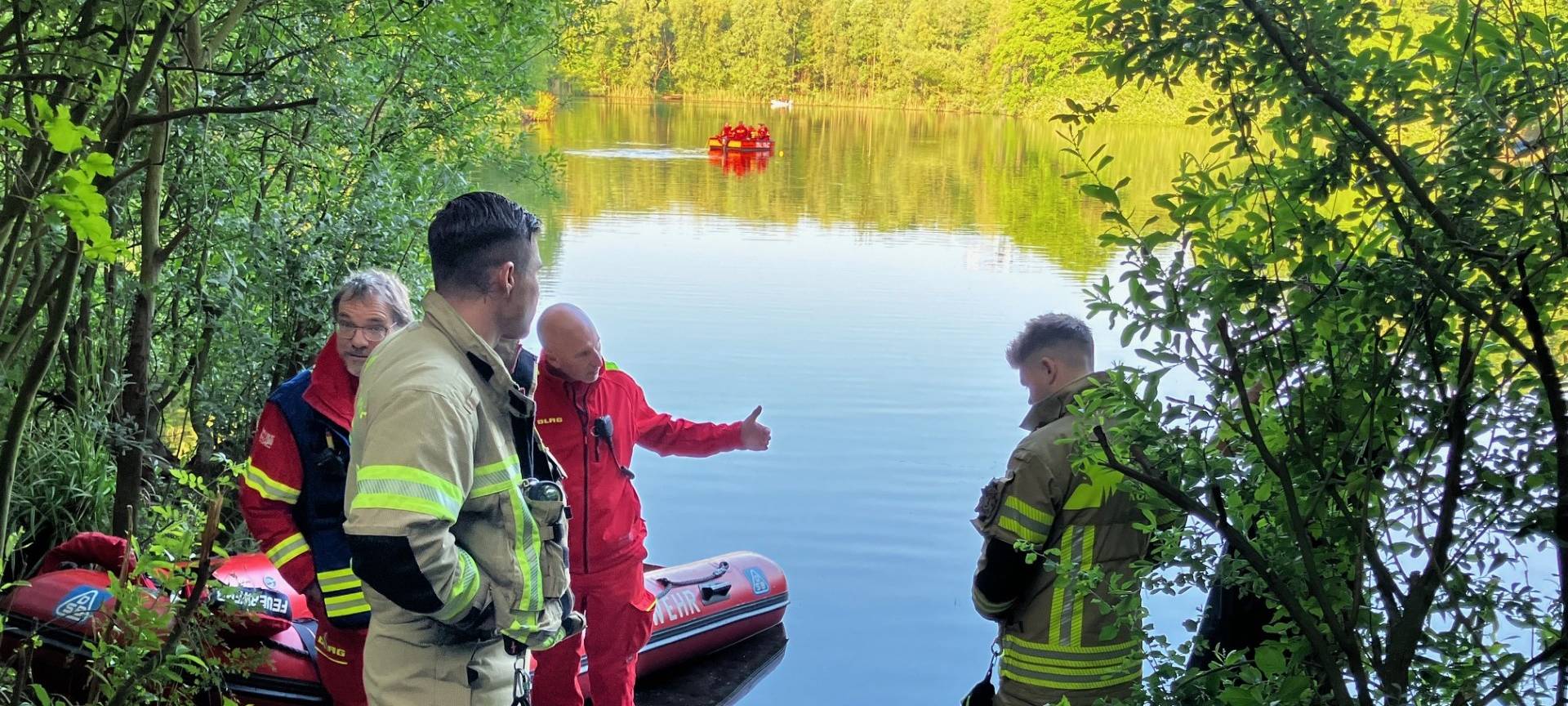 Suche nach vermisster Person am Wassermannsee
