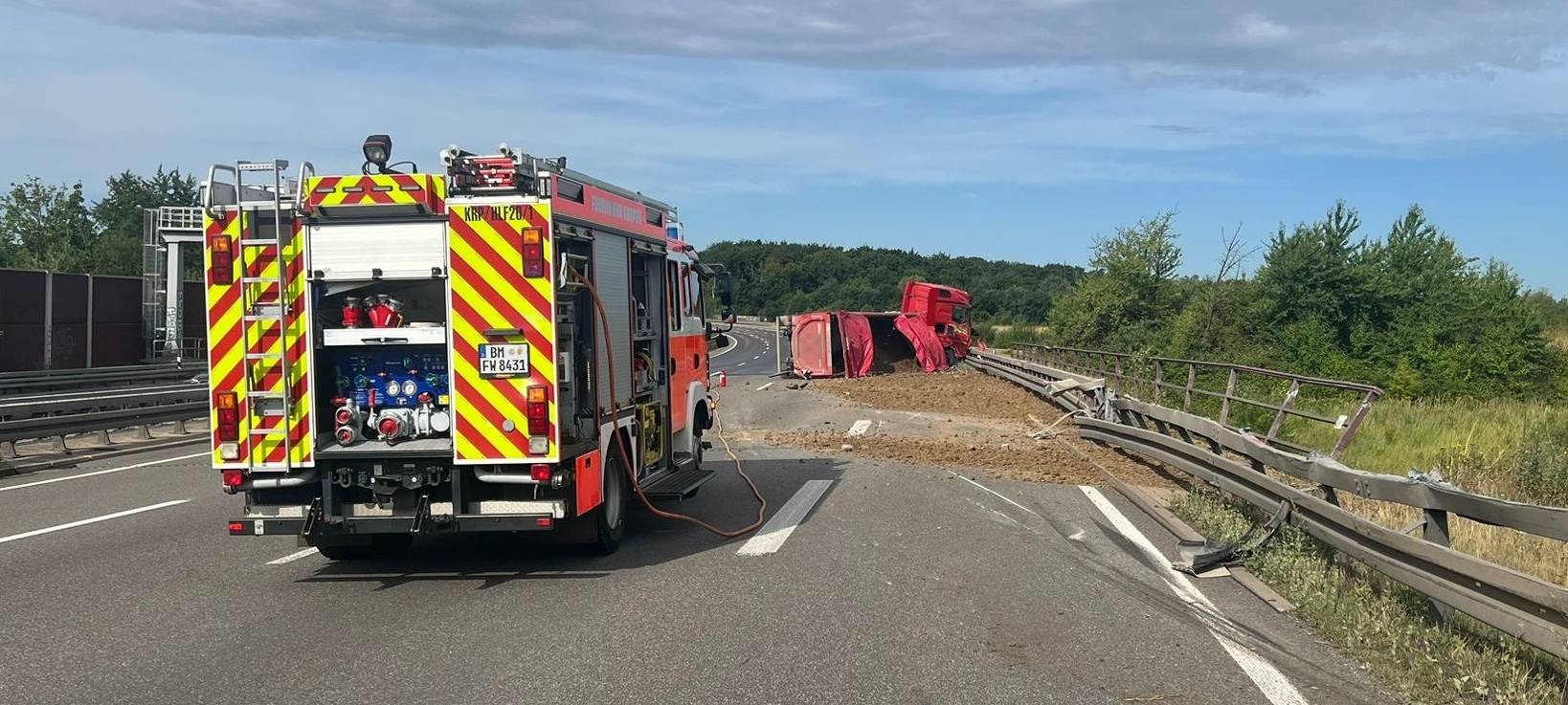 A4 schon wieder dicht - Sperrung am Kreuz Kerpen