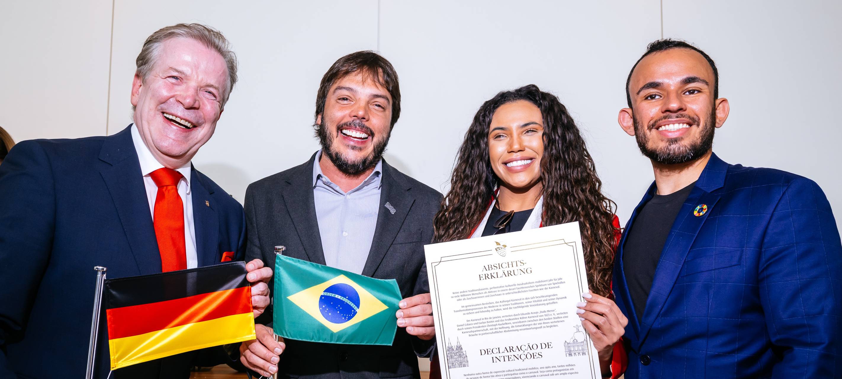 Karneval in Köln und Rio arbeiten zusammen