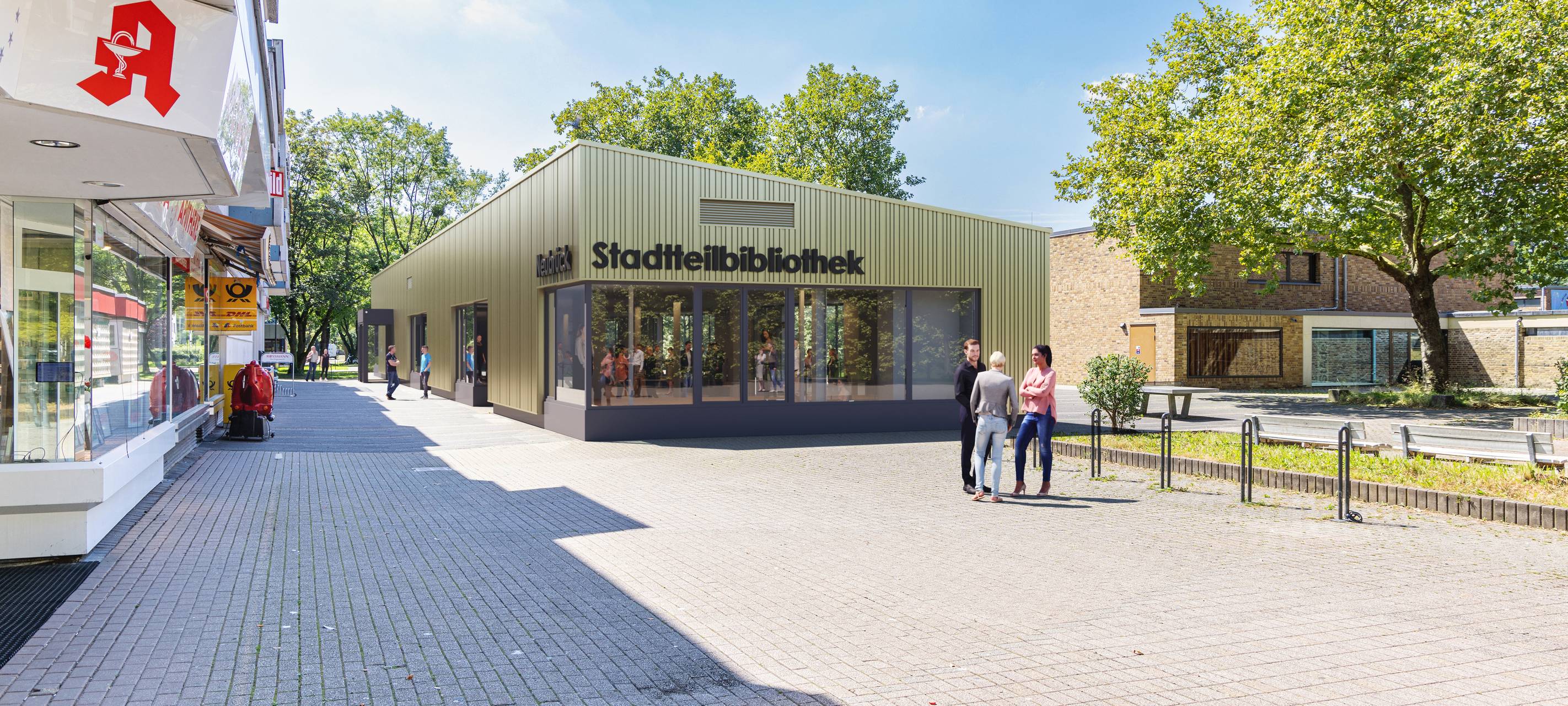 Wegen Sanierung: Stadtteilbibliothek Neubrück schließt
