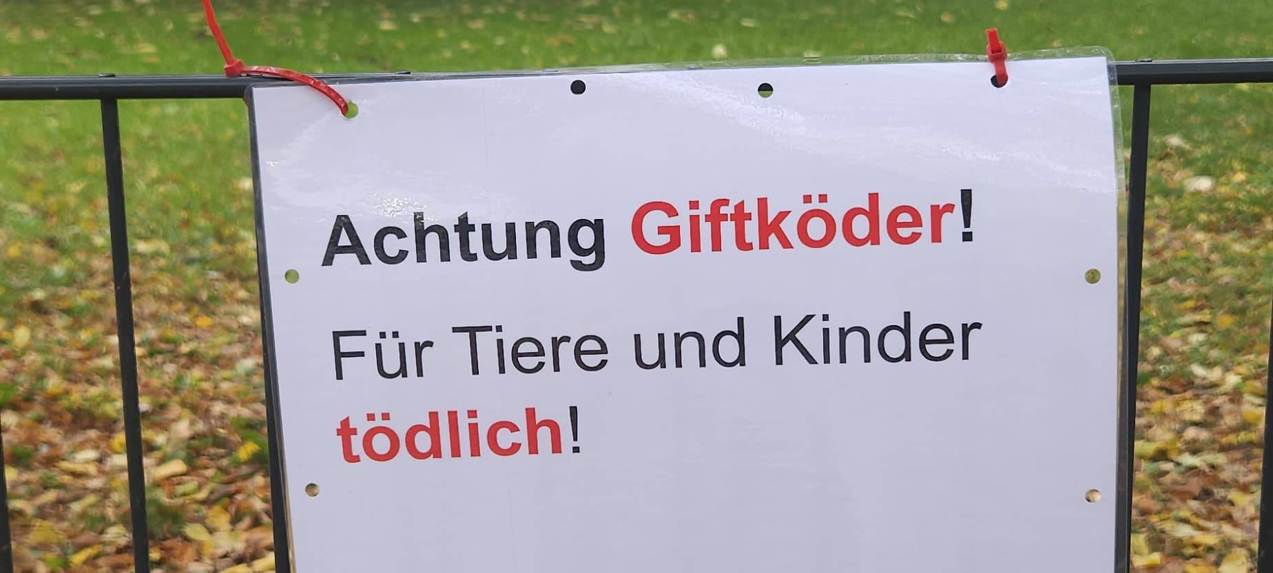 Achtung: Giftköder im Agnesviertel