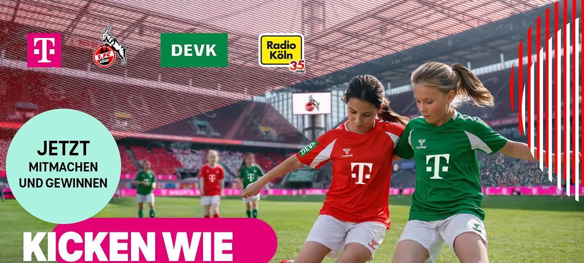 "Kicken wie die Profis" im RheinEnergieSTADION