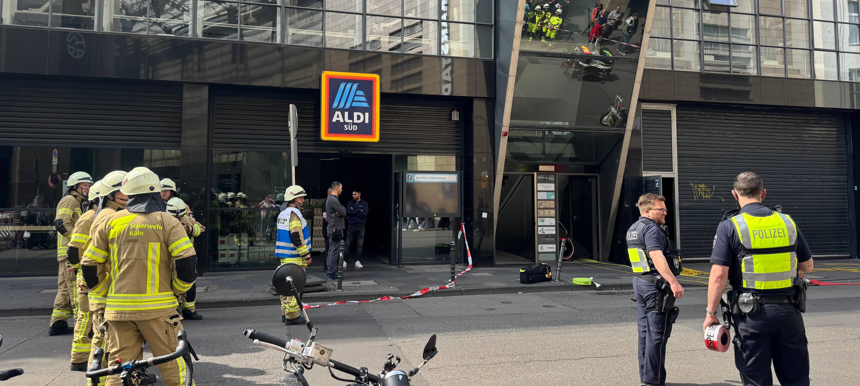 Einsatz wegen Brand im Supermarkt