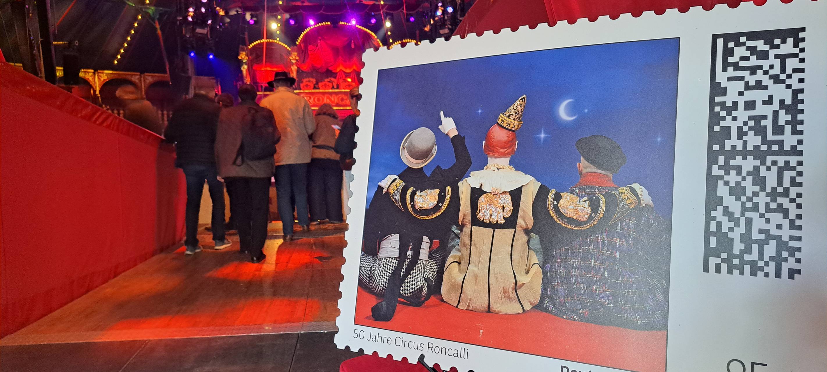 Limitierte Briefmarken von Cirkus Roncalli
