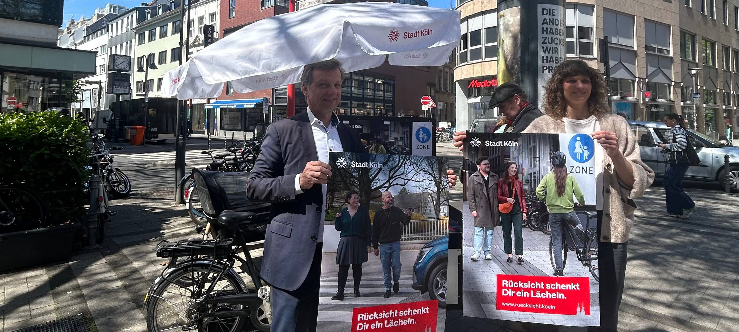 Stadt Köln startet Kampagne für mehr Rücksicht im Straßenverkehr