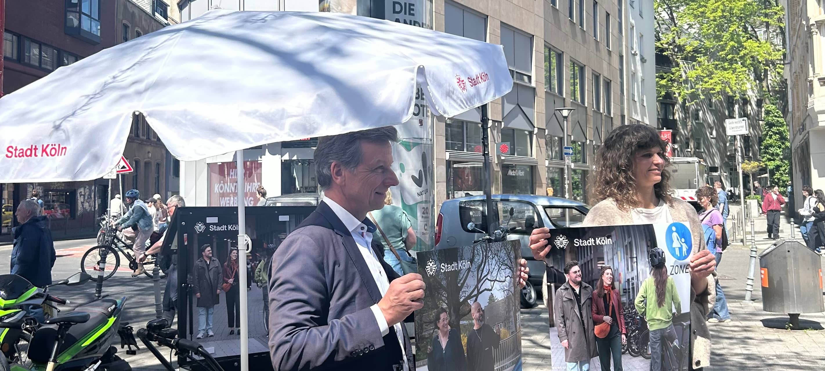 Aktionen für mehr Rücksicht im Kölner Straßenverkehr