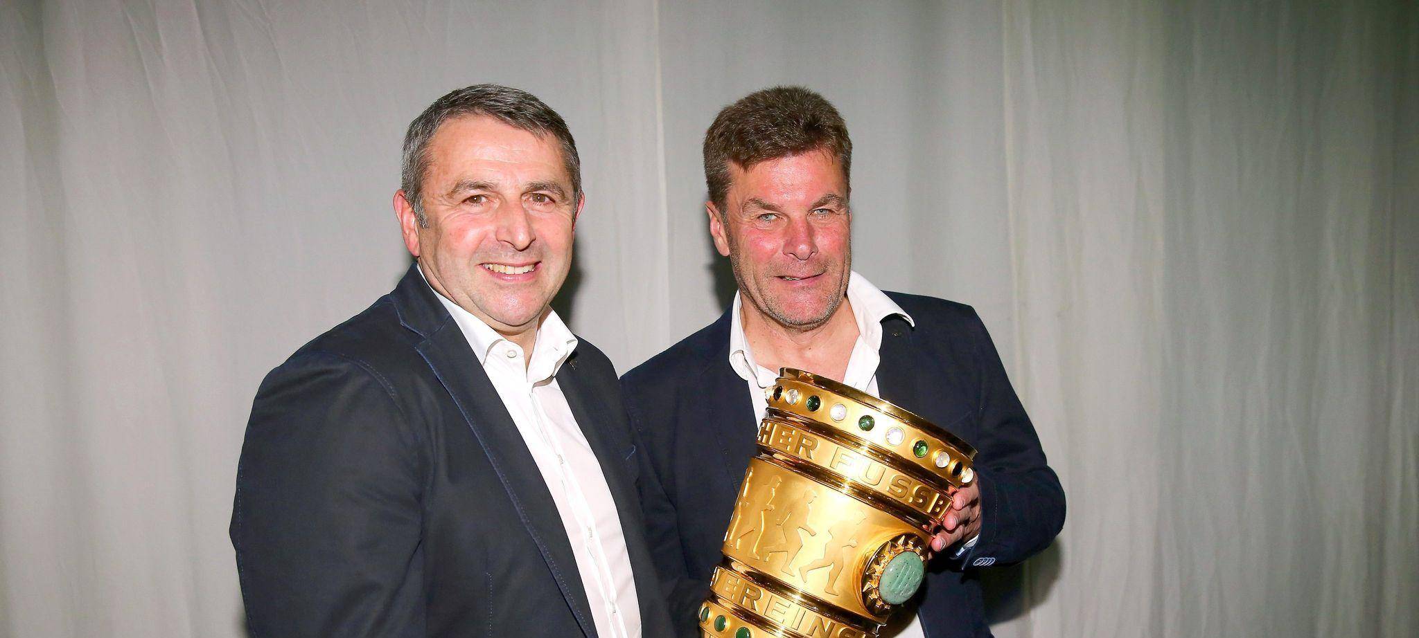 Klaus Allofs und Dieter Hecking beim VfL Wolfsburg