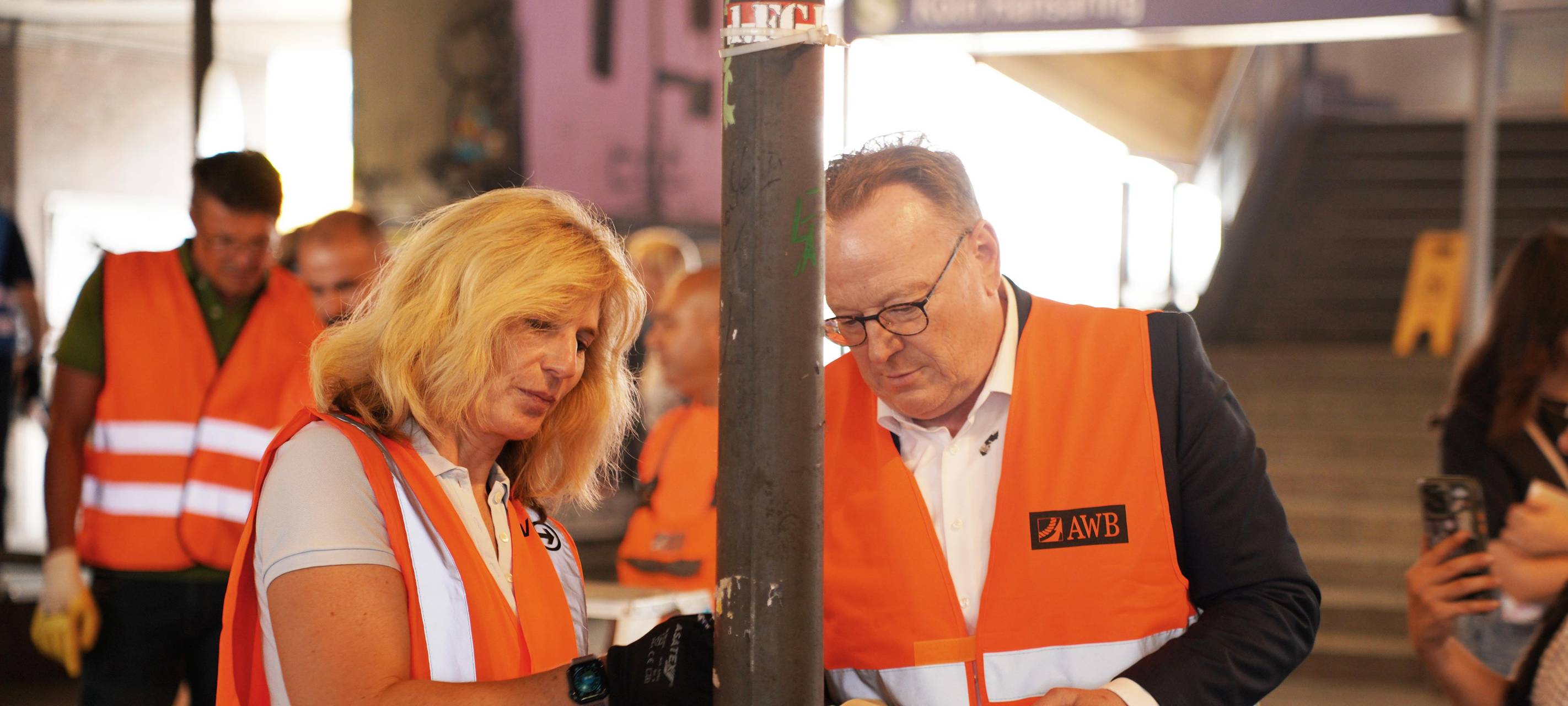 Hansaring nach Putzaktion sauber