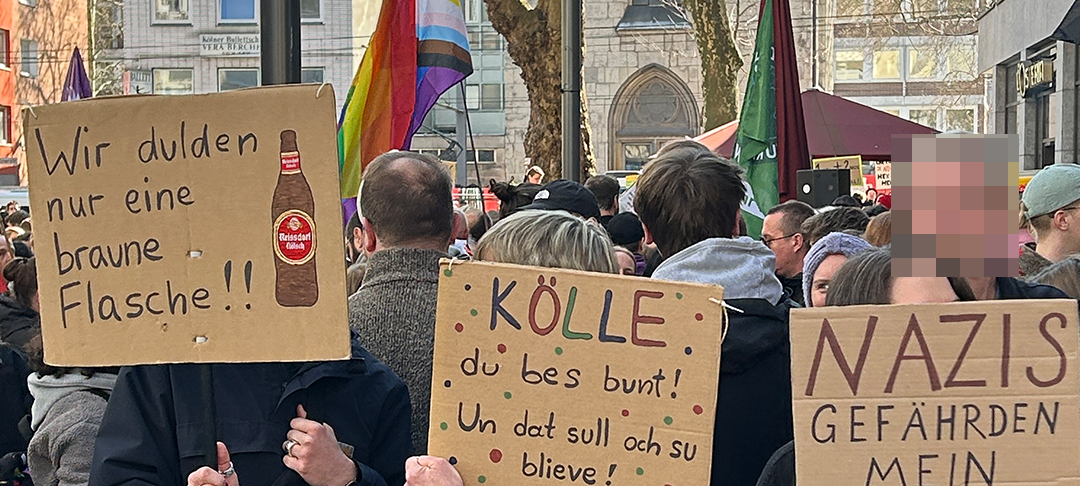Großdemo gegen Rassismus in Köln