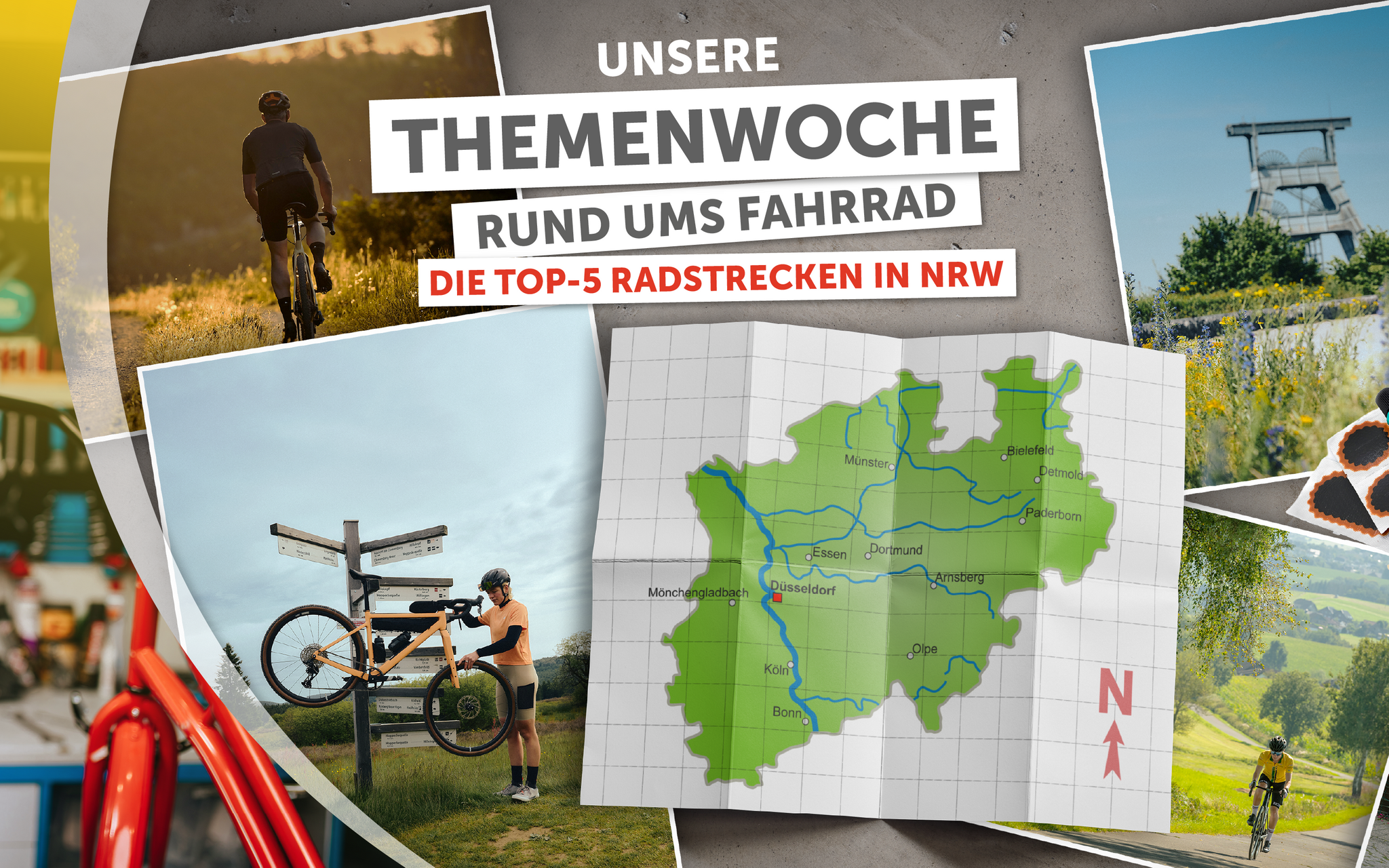 Unser Tipp: Die Top-5 Radstrecken in NRW