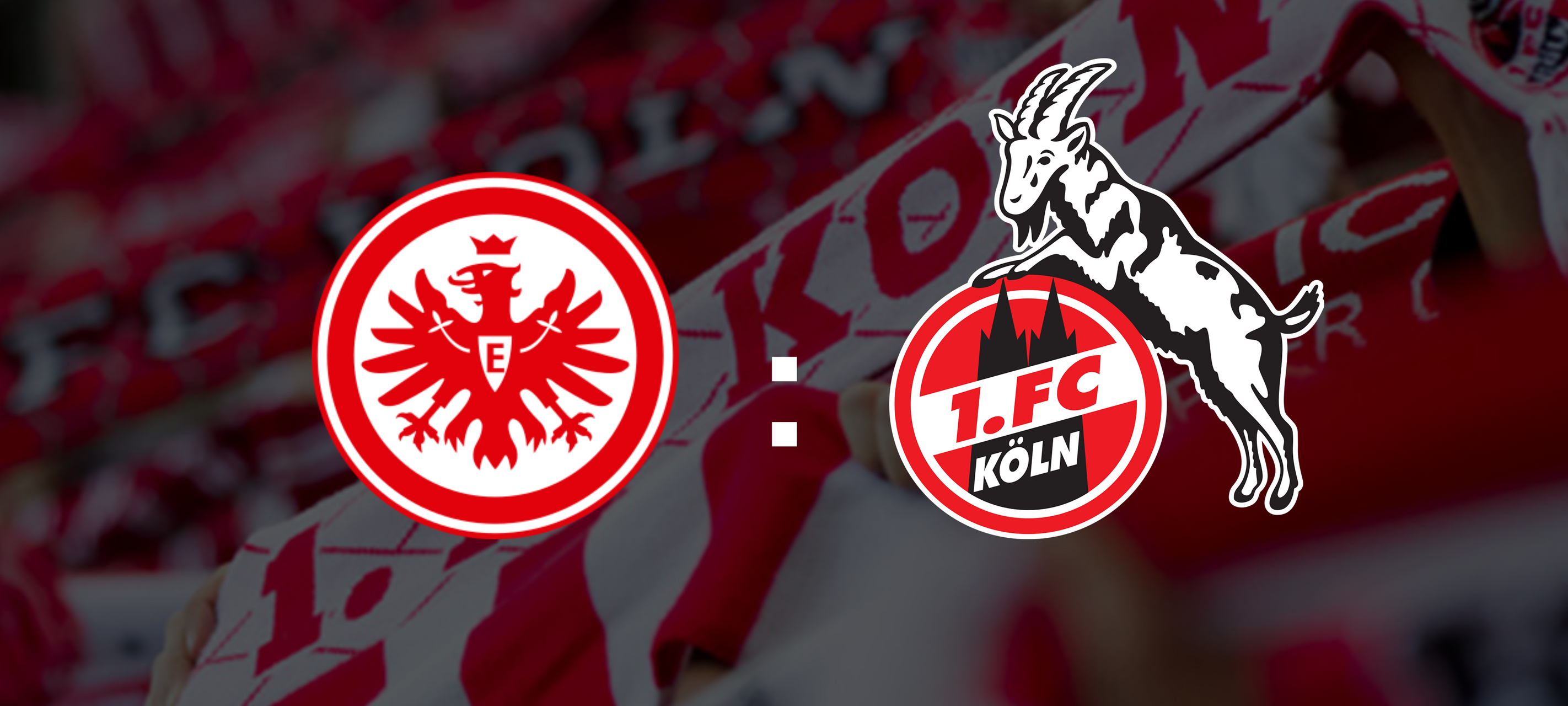 Endstand: Eintracht Frankfurt gegen den 1. FC Köln 2:2