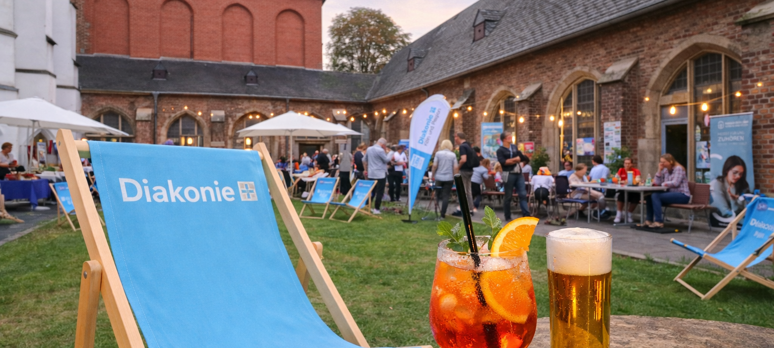 Pop-Up-Biergarten für den guten Zweck
